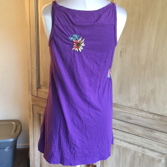 Johnny Was JWLA Purple Tank Top- Sz S - Picture 5 of 5